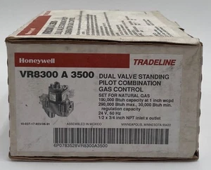 Honeywell VR8300A 3500 Doppelventil Standpilot Kombination Gassteuerung - Bild 1 von 3