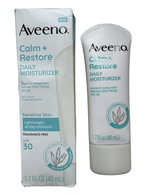 Aveeno Calm + Restore Daily Moisturizer Broad Spectrum SPF 30 - 1.7oz - Ex: 4/26 - Image 1 of 4