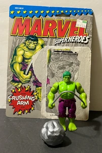MARVEL TOYBIZ SUPER HEROES FIGURE W/ CARD BACK AS SHOWN AS IS INCREDIBLE HULK - Picture 1 of 2