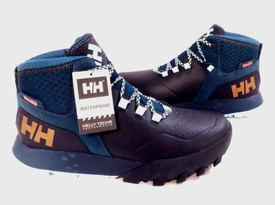 Bota Azul Helly Hansen Loke Rambler HT 114-03.689 Impermeable Senderismo Senderismo Talla 6.5 Foto 1 de 4