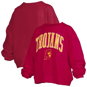 Women's Pressbox Cardinal USC Trojans Janise Arch Over Logo Waist Length - Picture 1 of 3