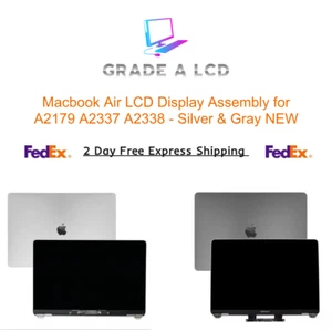 MacBook Air M1 A2179 A2337 A2338 LCD Screen Replacement Display OEM Gray Silver - Picture 1 of 7