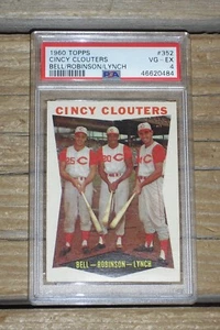 1960 Topps #352 Cincy Clouters Bell Robinson Lynch PSA VG-EX 4 - 46620484 - Bild 1 von 4