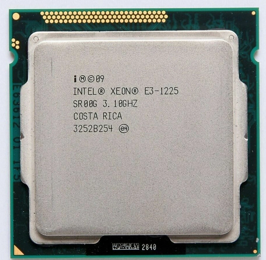 INTEL Xeon E3-1225 / 4x 3.1 - 3.4GHz / LGA1155 / 6 Cache / Quad Core CPU - Image 1 of 1