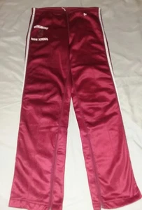 MENOMONIE INDIANS/MUSTANGS HIGH SCHOOL WI TRACK WARM-UP PANTS S or M VINTAGE #3 - Picture 1 of 6