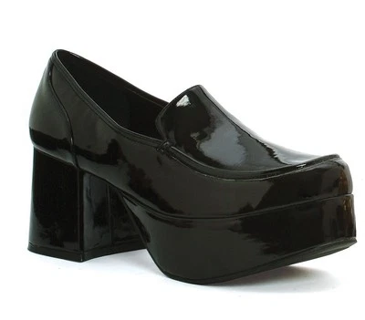 Gold Platform Loafers Disco Dancer 60s 70s Pimp Daddy Soul Train Costume Shoes - Image 1 of 2