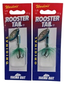 Yakima Bait Wordens Rooster Tail In Line Spinner Lure 1/8 Oz Flash Blue 208-FBLU - Picture 1 of 2