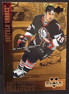 BRIAN HOLZINGER 1996-97 Black Diamond Hockey GOLD Card SP #118 SABRES