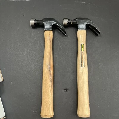 Martillo de garra curvo 2-Stanley 51-616 16 OZ, mango de nogal americano Foto 1 de 4