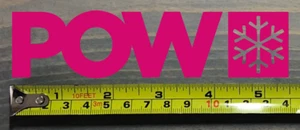 Kriegsgefangener Protect Our Winters Aufkleber Aufkleber 5,5" Ski Snowboard rosa Kupferberg - Bild 1 von 1