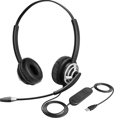 USB Headset with Microphone, Computer Headset for Call Center & Home Office - Image 1 of 4