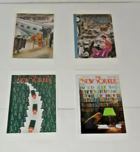 Lot of 4 New Yorker Magazine Cover Postcards free shipping - Picture 1 of 3