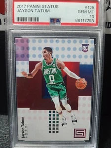 2017 Panini Status JAYSON TATUM Rookie #128 PSA 10 Gem Mint - Picture 1 of 2