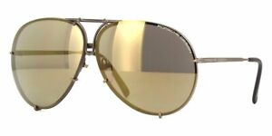PORSCHE P 8478 E Sunglasses Copper Frame Gold Brown Mirrored Lenses 69mm