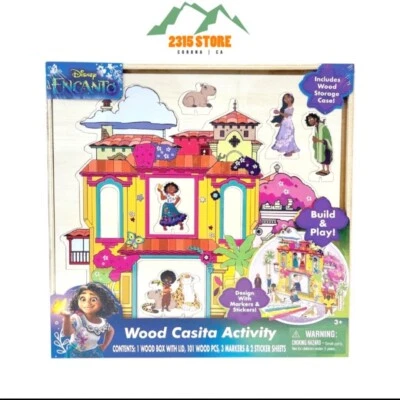 Juego de actividades Casita de madera Disney Encanto juego de construcción y decoración 101 piezas de madera Foto 1 de 3