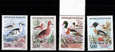 FRANCE 1993 DUCKS - WATER BIRDS - FOUR STAMPS MNH - Image 1 of 4