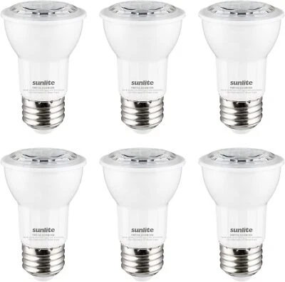 LED PAR16 Reflector Light 6W, 50W, 500LM, E26 Dimmable Floodlight 6 Count, 2700K - Image 1 of 2