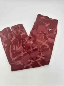 Gymshark Adapt Seamless Camo Leggings XL - Berry Pink Burgandy Gym Shark - Picture 1 of 4