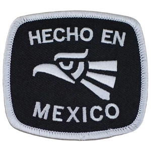 Hecho en Mexico Patch - Spanish "Made in Mexico" Adler Embroidered Badge 3-1/8" - Bild 1 von 1
