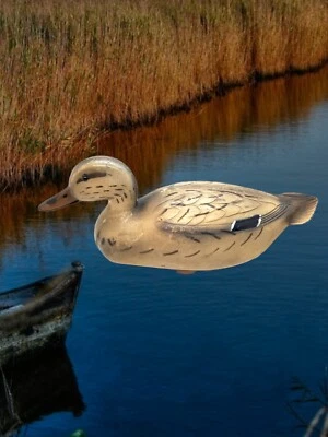 Vintage Duck Decoy 1956 J.S. McGuire Plastic Fairfax Featherlite Duck Decoy  - Image 1 of 4