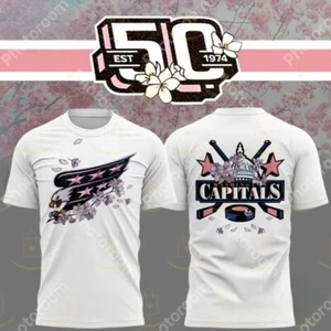NEW ARRIVAL - Wash. Capitals 50th Anniversary - Royal, White - Picture 1 of 9