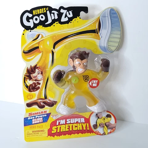 Heroes of Goo Jit Zu -Stretchy Monkey Action Figure Simian Super Unique NEW Cover