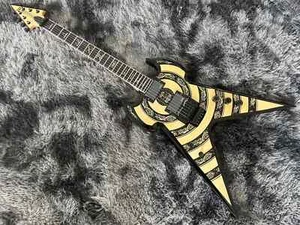 Chinese Electric Guitar Flame Maple Top Tremolo System Mahogany Body Maple Neck - Picture 1 of 12