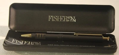 Pluma Fisher Space Futura de colección + caja y folleto (negro y dorado) Foto 1 de 4