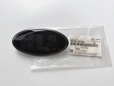 ПОДЛИННЫЙ OEM спереди черный «KIA» эмблема значок 86300-D9700 для 20-22 KIA Sportage - Изображение 1 из 3