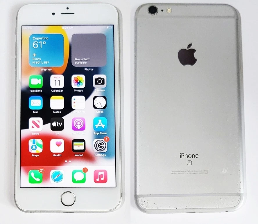 Apple iPhone 6s Plus 16GB Silver (A1687) Factory Unlocked 5.5" Smartphone - Image 1 of 4