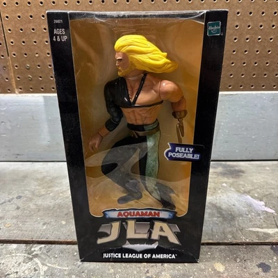 Figura de acción Aquaman L 1998 Justice League of America totalmente posable sellada Foto 1 de 4