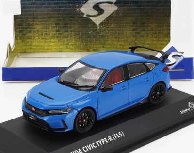 MODELLINO AUTO STATICO SOLIDO HONDA CIVIC TYPE-R 2022 BLU MODELLISMO SCALA 1:43 - Immagine 1 di 4