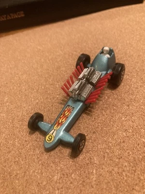 Caja de cerillas vintage 1-75 superrápido No.64 Slingshot Dragster (azul metálico) ver foto Foto 1 de 4