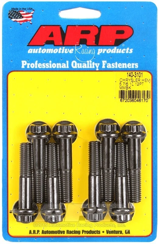 ARP MOTOR MOUNT BOLT KIT 490-3101 PONTIAC ALL V8 STAINLESS 300 12 POINT HEAD - Image 1 of 1