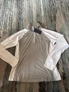 NUEVO CON ETIQUETAS MUJER CUTTER & BUCK DRYTEC UPF 50+ 1/4 CREMALLERA GOLF Camisa Manga Larga Mediana - Imagen 1 de 8