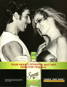 2001 Sauza Tequila Hornitos Your Head's Spinning vintage Print Ad Advertisement - Picture 1 of 1