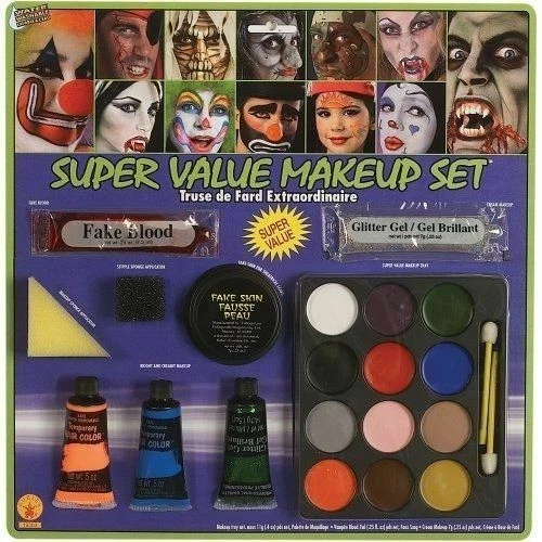 Super Value Makeup Kit Halloween Costume Accessory Clown Vampire