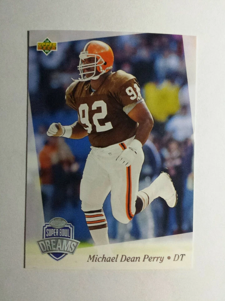 MICHAEL DEAN PERRY 1993 UPPER DECK SUPER BOWL NFL EXPERIENCE CARD # 29 C9910 - Image 1 of 1