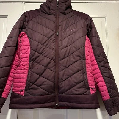 Patagonia Rubicon Rider Chaqueta de Esquí Rosa Rojo Oscuro Mujer Talla Med Capucha Falda Foto 1 de 4