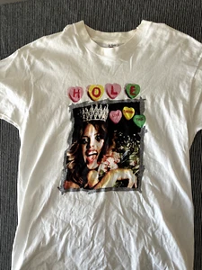 vintage 90s hole shirt l signed courtney love nirvana grunge punk rock - Picture 1 of 13