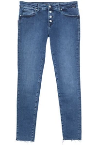 mavi Jeans Adriana Ankle Stretchjeans Super Skinny Mid Waist Damen Denim Blau - Picture 1 of 1