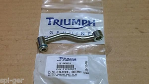 See Fitment List Triumph New Genuine Out-Put Shaft Oil Feed Pipe P/No. T1210634 - Picture 1 of 4