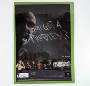 Kakuto Chojin 2002 video game Ad Laminated Retro Xbox Fighting Poster Print - Picture 1 of 7