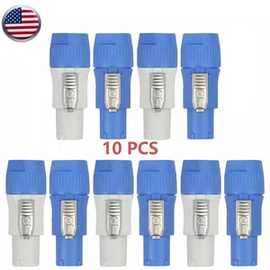 10Pcs/set PowerCON Type A NAC3FCA+NAC3MPA-1 Chassis Plug Panel Adapter Connector - Picture 1 of 12
