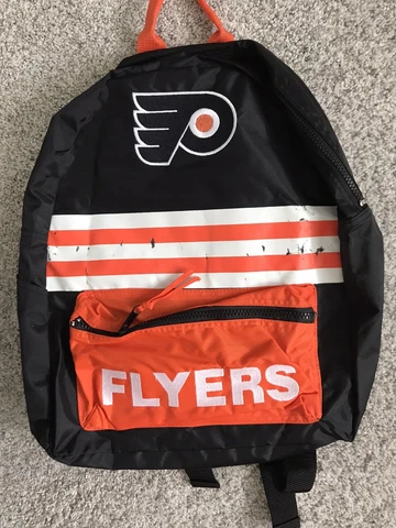 Vintage 1995 Mead Philadelphia Flyers Backpack Bookbag Hockey NOS NWoT Deadstock Cover