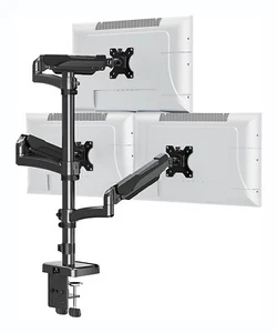 Monitore Tischhalterung - 3 @ 17 lbs/32" - Gas/Feder ausgeglichen - neigbar/schwenkbar - Bild 1 von 6
