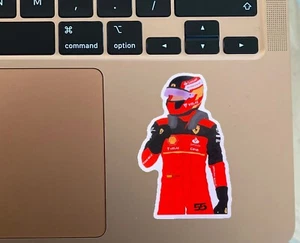 Pegatina de piloto Carlos Sainz Scuderia Ferrari F1 Fórmula 1 - Imagen 1 de 2