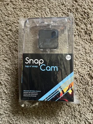 ion SnapCam tap n' snap Wearable HD Video Camera 2 Extra Bumperz USB NEW Sealed - Image 1 of 2