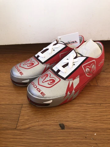 DODGE JER Sports Shoes Boys 4 Women’s 6 Canvas NASCAR FANS Box #4 New W/ Defects Cover
