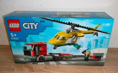 LEGO City Rescue Helicopter Transport 60343 Toy Building Kit 215 pcs - Image 1 of 4
